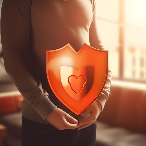 two-hand-holding-simple-shield-protect-validate-real-estate-concept